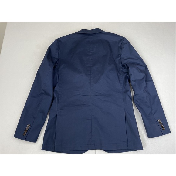 J CREW THOMPSON Blue Sport Coat Suit Blazer 38R Cotton Spandex - Picture 2 of 7